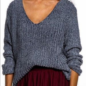 Roxy Padang Paradise Crop Sweater - Size XS - Chenille Plush